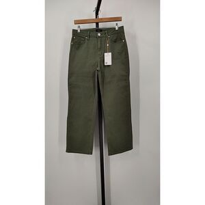 Quince Olive Green Women Jeans